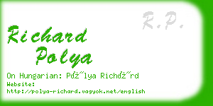 richard polya business card